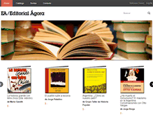 Tablet Screenshot of editorialagora.com.ar